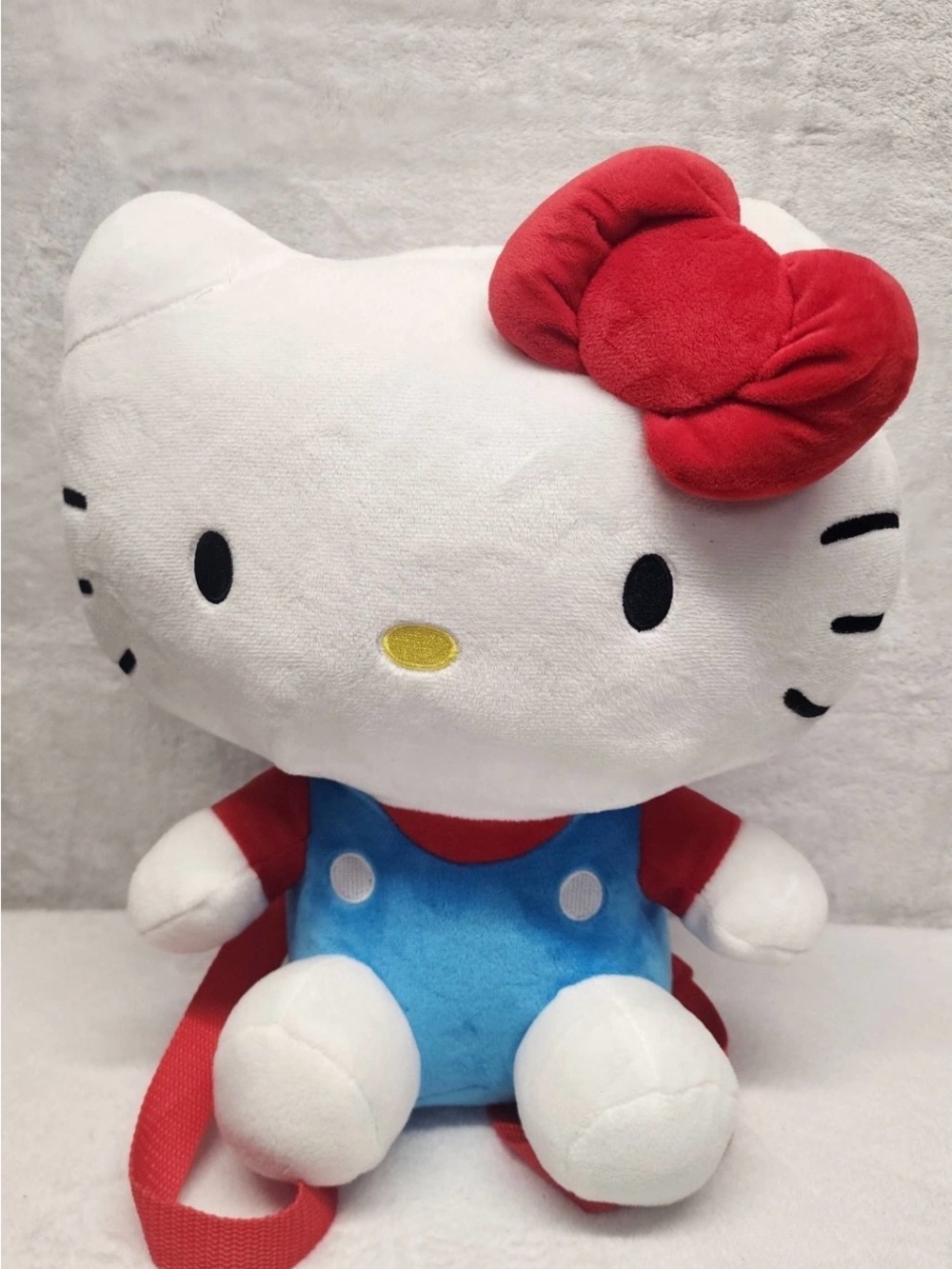 Hello Kitty Sanrio Plush Backpack Red Bow Kawaii Mini Bag